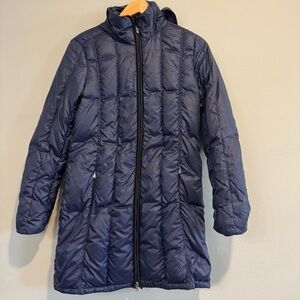 Lauren Ralph Lauren Down Jacket FLAW Hoodie Double Zipper Lightweight Small